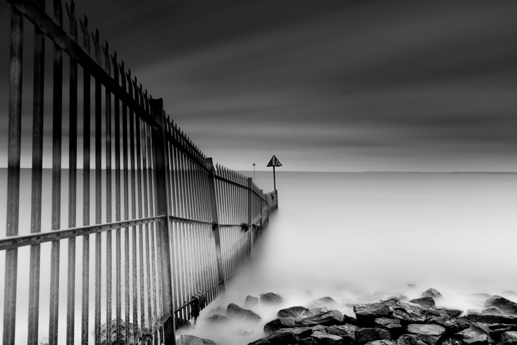 Into the sea, black and white, fine art, artist, photography, coast, sea, seaside, water,